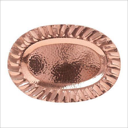 Copper Oval Shape Tray