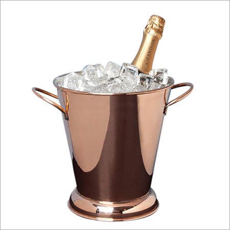 Tall Tapered Copper Beverage Tub Bucket