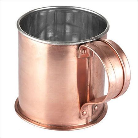 Nickel Lining handmade copper Mugs