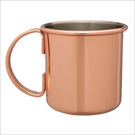 Solid Copper Moscow Mule Mug nickel lining