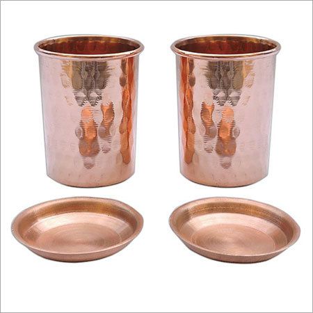 Hammered Copper Tumbler with Lid