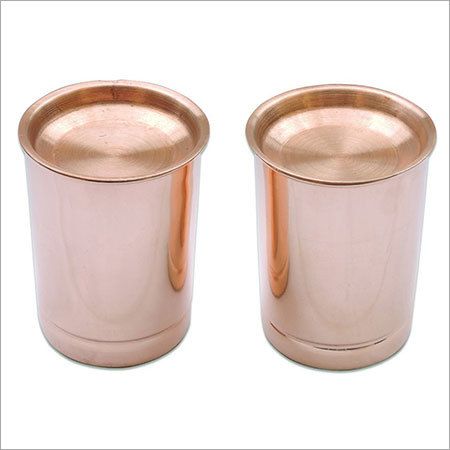 Pure Copper Tumler with Lid