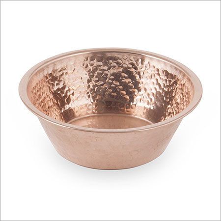 Taper Hammered Copper Bowl