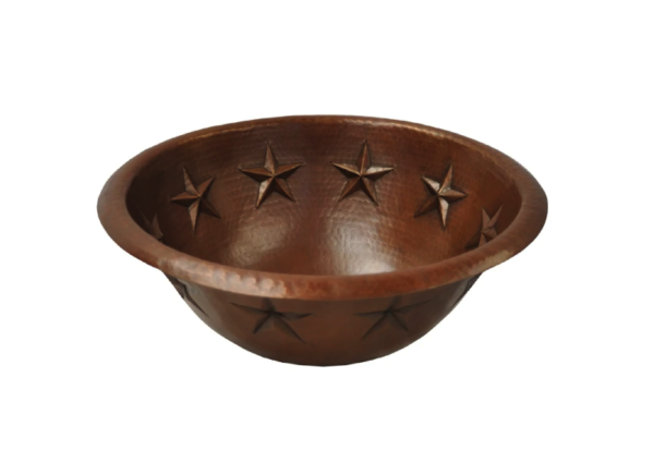 Bathrooms Hand Hammered Pure Copper Vanity Sink for Countertop with design