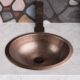 Bathrooms Hand Hammered Pure Copper Vanity Sink for Countertop