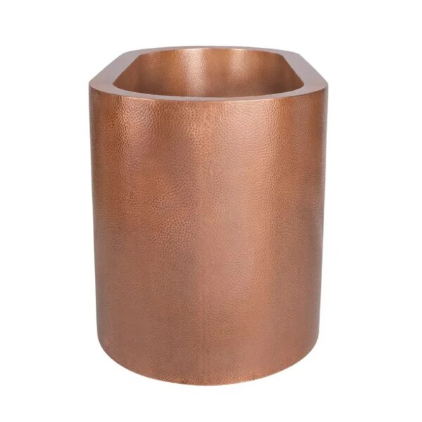 Japanese Soaking Style Antique Finish Copper Bathtub