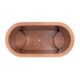 Japanese Soaking Style Antique Finish Copper Bathtub