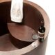 Round Japanese Soaking Style Antique Finish Copper Bathtub
