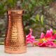 Pure Copper Handmade Hammered Copper Carafe Pitcher