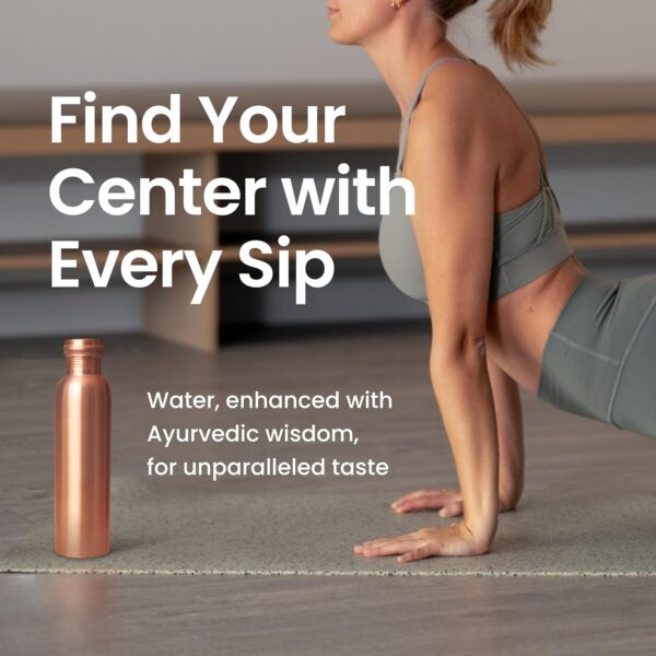 Pure Copper Water Bottle for Drinking Water,1000 ml Smooth Finish