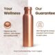 Pure Copper Water Bottle for Drinking Water,1000 ml Smooth Finish
