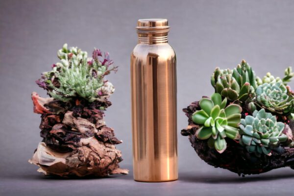 Pure Copper Water Bottle for Drinking Water,1000 ml Smooth Finish