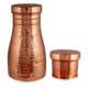 Pure Copper Handmade Hammered Copper Carafe Pitcher