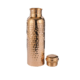 Hammered 100% Pure Copper Water Bottle for Drinking Water,1000 ml Smooth Finish