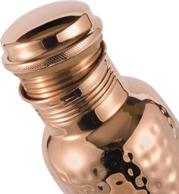 Hammered 100% Pure Copper Water Bottle for Drinking Water,1000 ml Smooth Finish