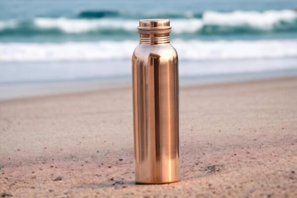 Pure Copper Water Bottle for Drinking Water,1000 ml Smooth Finish