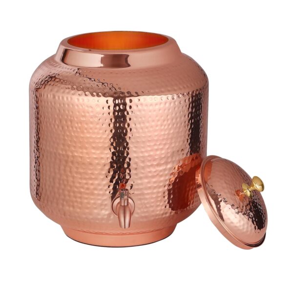 Handmade Hammered Pure Copper Water Dispenser