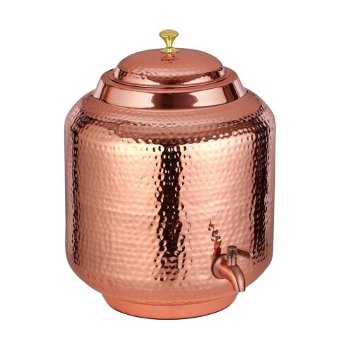 Handmade Hammered Pure Copper Water Dispenser