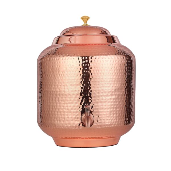 Handmade Hammered Pure Copper Water Dispenser