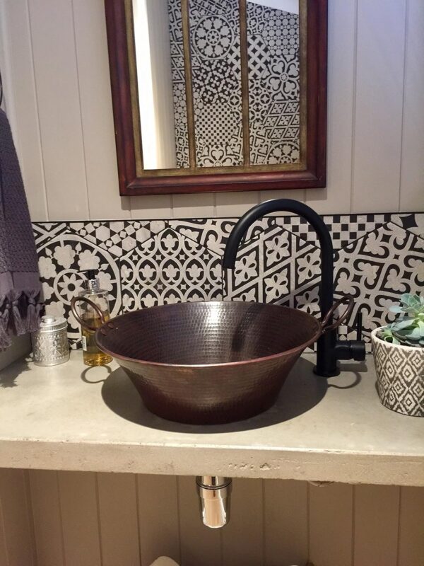 Hand Hammered Pure Copper Sinks