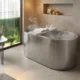 Japanese Soaking Style Stainless Steel Bathtub