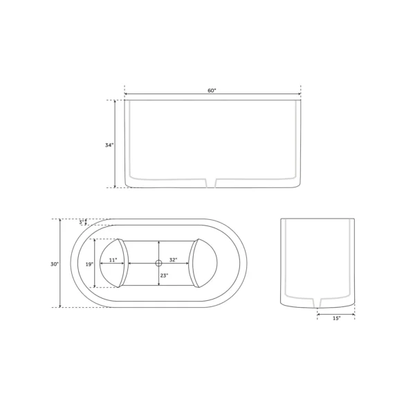 Japanese Soaking Style Stainless Steel Bathtub
