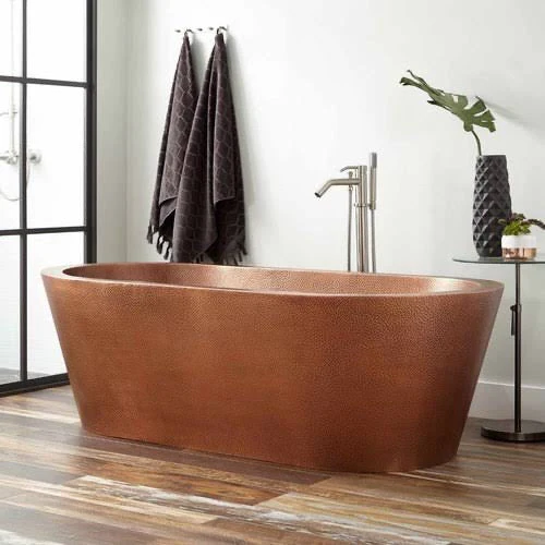 Double Flat Edged Hammered Bath