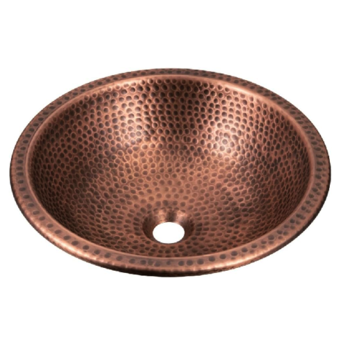 Bathrooms Hand Hammered Pure Copper Vanity Sink for Countertop
