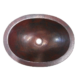 Oval Bathrooms Hand Hammered Pure Copper Vanity Sink for Countertop