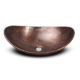 Oval Bathrooms Hand Hammered Pure Copper Vanity Sink for Countertop