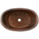 Premier Copper 20 inches Bathtub Vessel Hammered Copper Sink