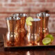 Moroccan Copper Hammered Tumblers 14oz / 400ml