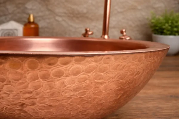 Hand Hammered Pure Copper Sinks Basin