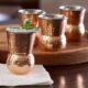Moroccan Copper Hammered Tumblers 14oz / 400ml