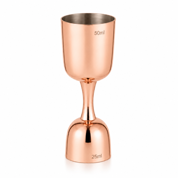 Copper Plated Jigger without Handle, Shot Glass, Drink Making Bar Tool Jigger