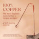 Pure Copper Tongue Scraper with Round Handle