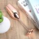 2 Copper Plated Stainless Steel Wine/Flutes Glasses