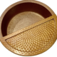 Hammered Copper Pedicure Bowl with Foot Rest