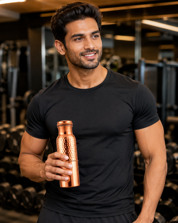 Pure Copper Water Bottle, Handmade Copper drink ware