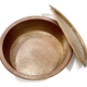 Hammered Copper Pedicure Bowl with Foot Rest