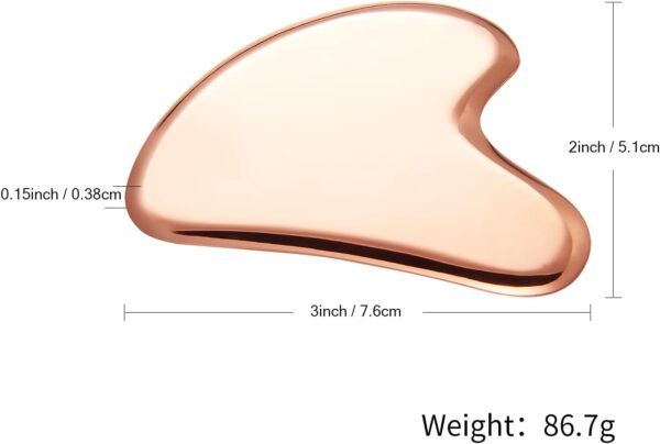 Gua Sha Tool Pure Copper Scraping Facial Massager Guasha Board for Neck and Face