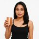 Hand Crafted Copper Tumbler | Pure Copper Water Mug | 300 Ml Water Hold for Ayurvedic Health Benefits