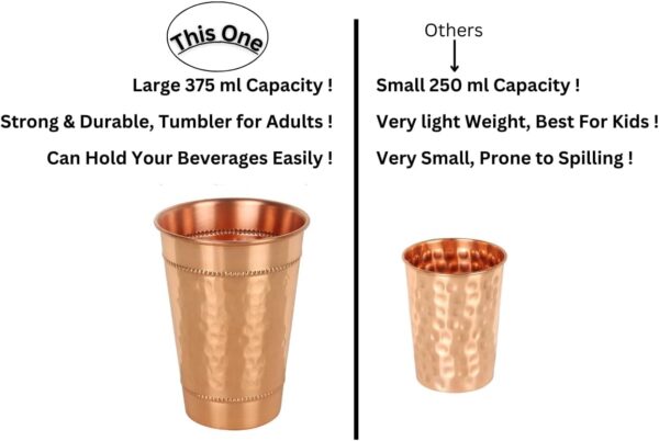 Copper Water Drinking Glasses
