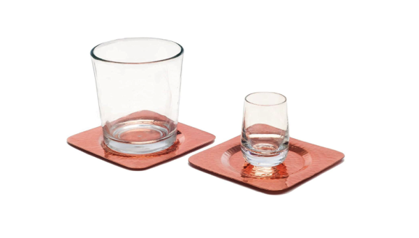 51fLXaeITiL._AC_SL1500_ Square Bottle Coaster, Hand Hammered 100% Pure Copper, 5.5 inch