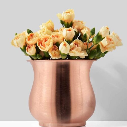 Living Copper Plated Flower Vase