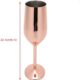 5a Copper Plated Stainless Steel Wine/Flutes Glasses