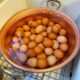 Hammered Copper Jam Pan With Brass Handles
