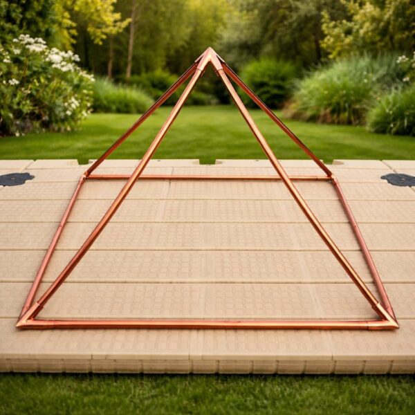 Meditation Copper Pyramid Kit for Healing Energy, Relaxation, Pranayama, Sleep, Meditation Accessory Tool