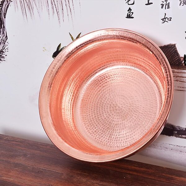 Hammered Copper Pedicure Bowl Powder