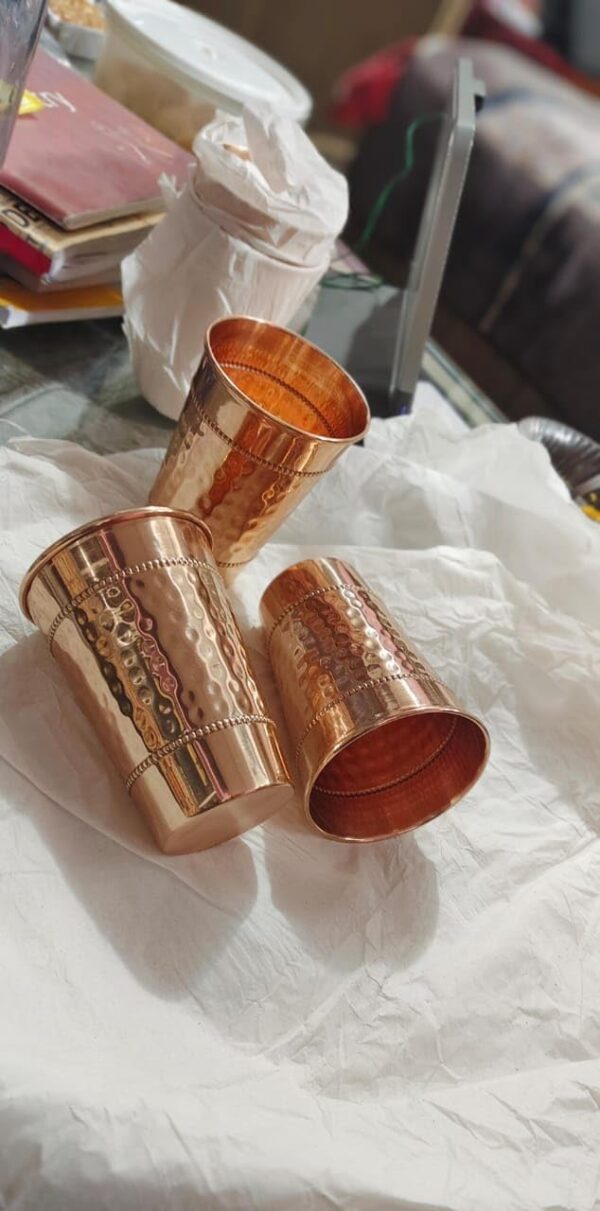 Copper Water Drinking Glasses
